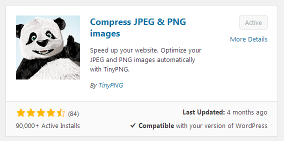 WordPress图片压缩插件:Compress JPEG & PNG images