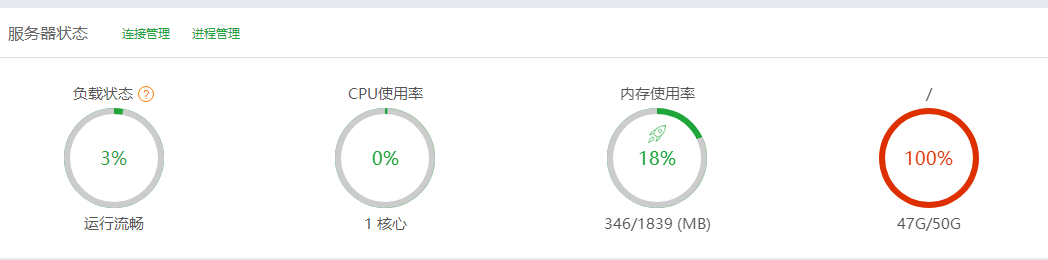 宝塔服务器磁盘爆满处理方法