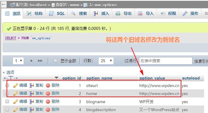 更换WordPress网站域名步骤 WordPress基础教程 第6张-VPSCHE小车博客 更换WordPress网站域名步骤 (https://www.yunsxr.com/) WordPress基础教程 第6张