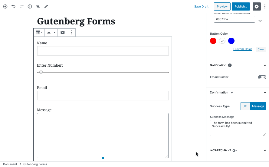 Gutenberg Forms联系表单生成器WordPress插件 WordPress插件 第6张-VPSCHE小车博客 Gutenberg Forms联系表单生成器WordPress插件 (https://www.yunsxr.com/) WordPress插件 第6张