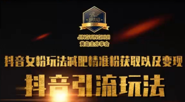 黄岛主精英会课程:抖音女粉玩法减肥精准粉获取以及变现日赚300+(视频)