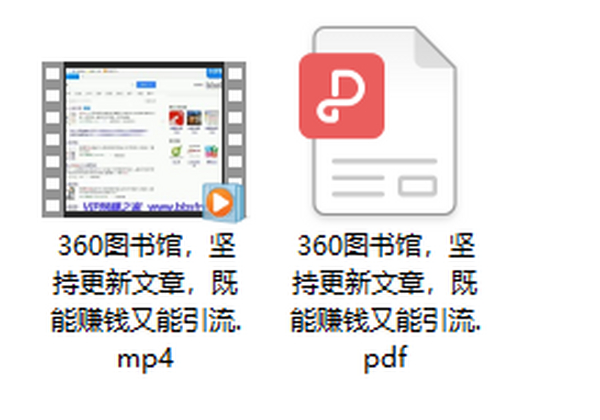 360图书馆，坚持更新文章，既能赚钱又能引流