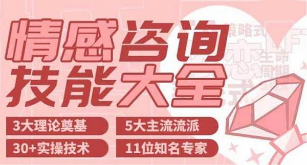 婚姻&家庭情感心理咨询技能大全课