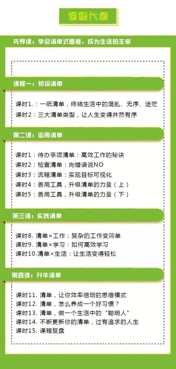 清单技能课:小工具 大革命