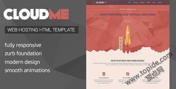 CloudMe – HTML+WHMCS模板