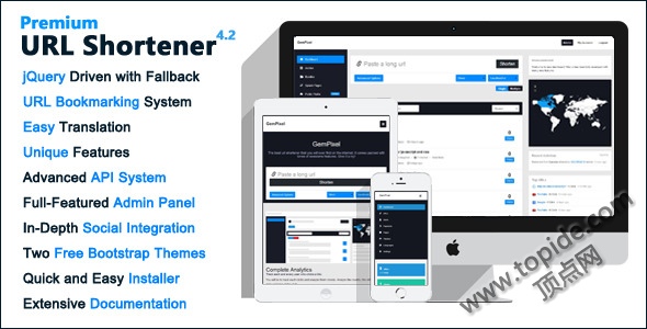 Premium URL Shortener v.4.2.3 – 专业的PHP短网址商业破解版