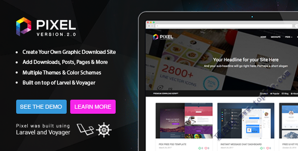 Pixel v2.0.5 – PHP专业的下载系统源码