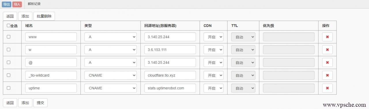 添加记录 添加记录