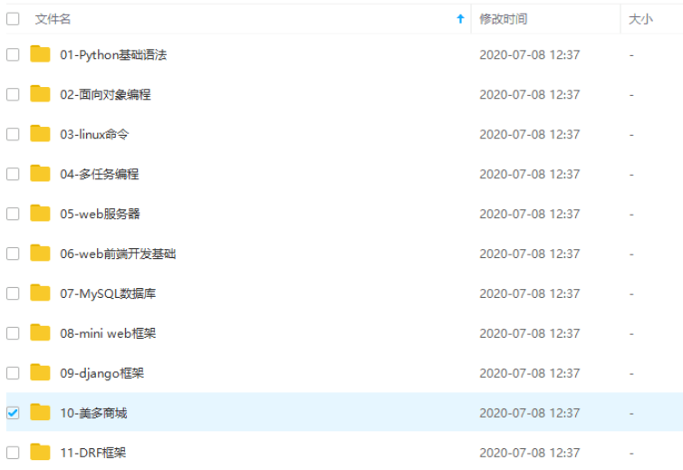 2020最新传智博黑马python课程[全套免费]