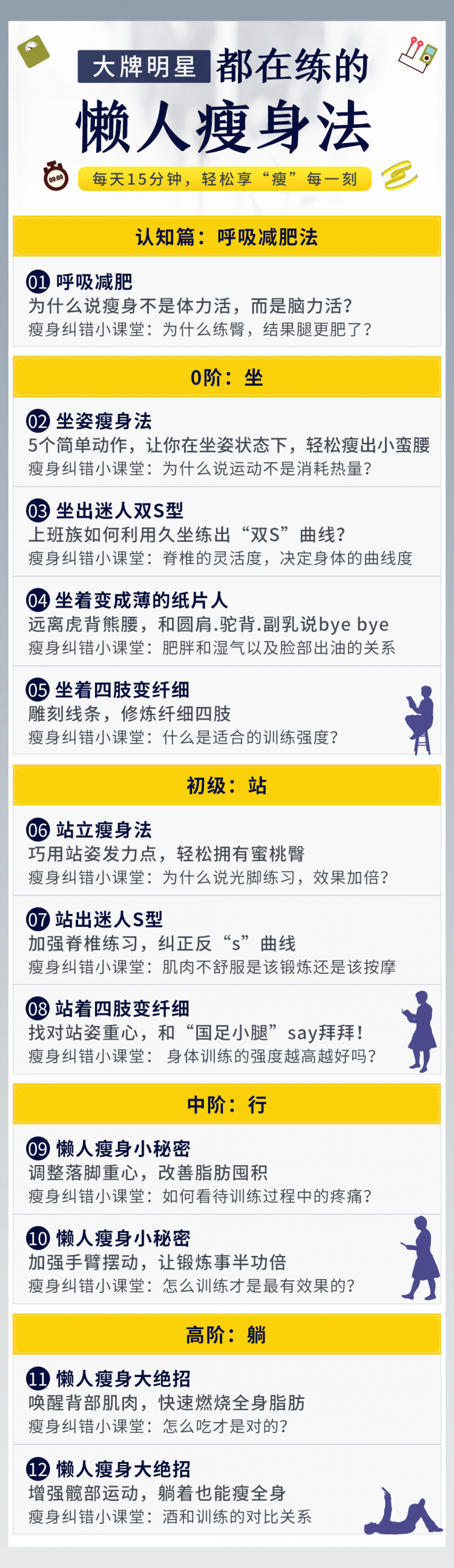 大牌明星都在练的懒人瘦身法资源-张展鹏懒人瘦身法