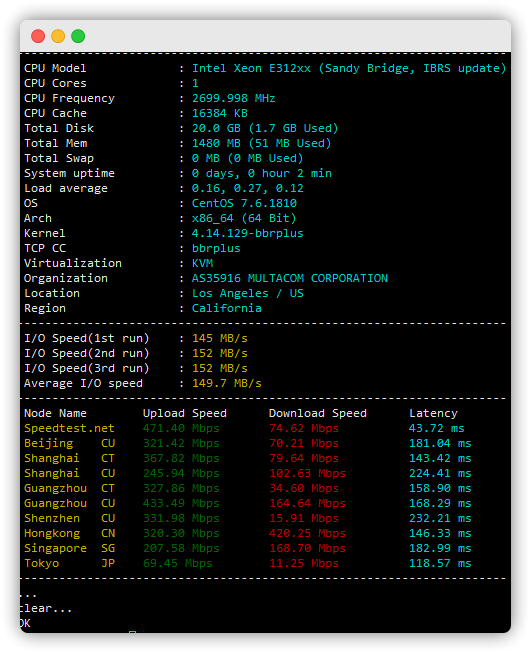 #CloudCone#老客户优惠 $10/年/1核/1.5GB内存/20GB SSD硬盘/5T流量 免费AnyCast DNS
