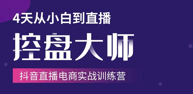 抖音直播电商实战训练营:4天从小白到直播操盘大师,单场直播破百万