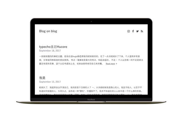 Hucore一款极致简约的单栏Typecho主题.jpg
