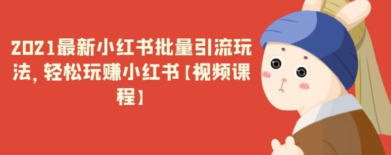 2021最新小红书批量引流玩法,轻松玩赚小红书【视频课程】