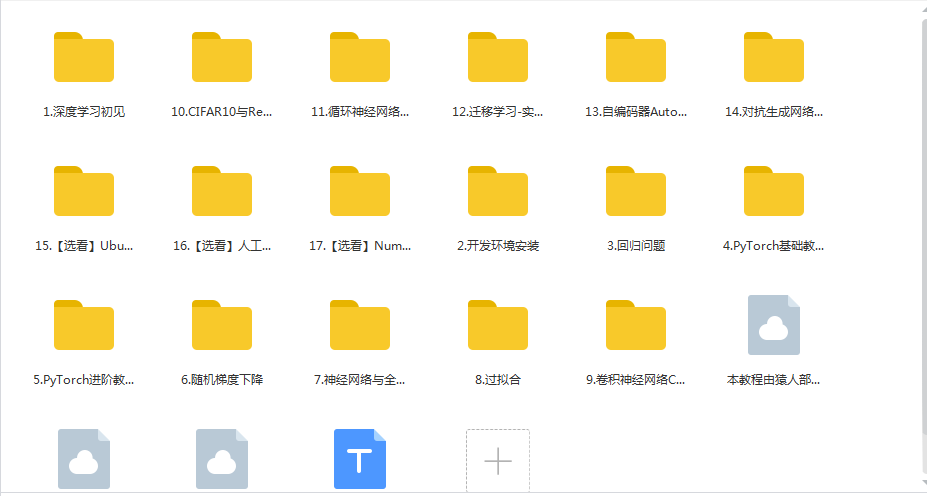 【腾讯课堂原价388】深度学习与PyTorch入门实战教程