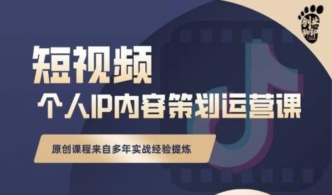 抖音短视频个人ip内容策划实操课,真正做到普通人也能实行落地