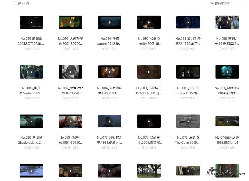 豆瓣电影Top250高清合集【阿里云盘在线播放】