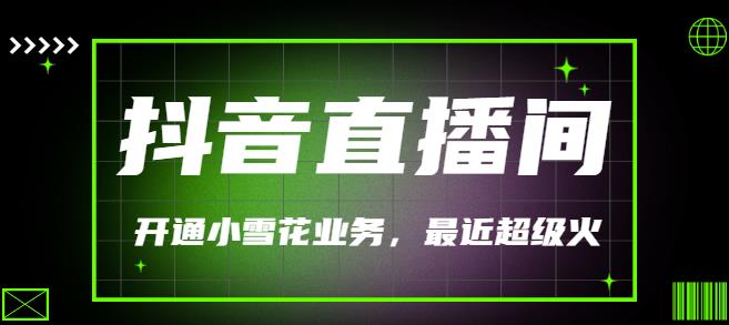 最近超火的抖音直播间开通小雪花业务(外面割288)