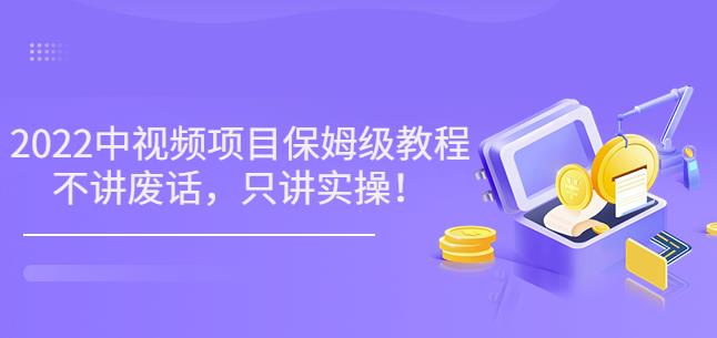 小淘7月收费项目《2022玩赚中视频保姆级教程》不讲废话,只讲实操(10节课)