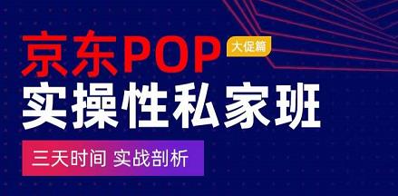 京东POP实操性私家班——大促篇,三天时间,实战剖析-原价4980