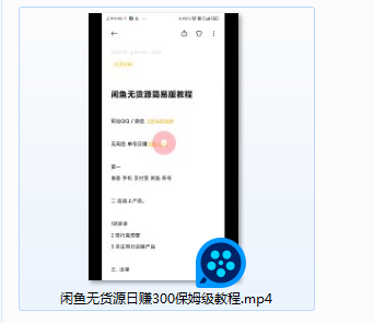 图片[3]-站长实战：闲鱼无货源日入300【保姆级视频教程】-云上仙人说钱