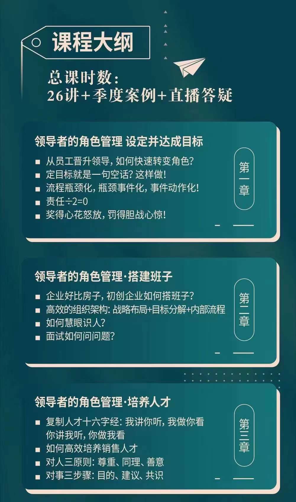 新商业时代·魅力领导成长大课：如何成为一名魅力领导者（26节课时）