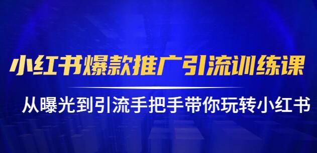 小红书爆款推广引流训练课，狼叔手把手带你玩转小红书