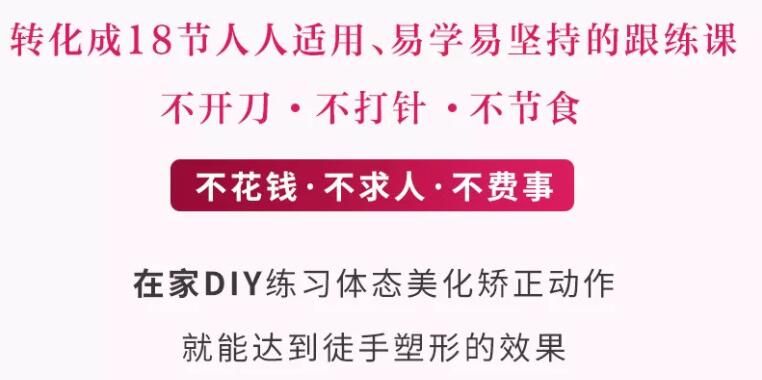 徒手塑形小颜瘦身术18课