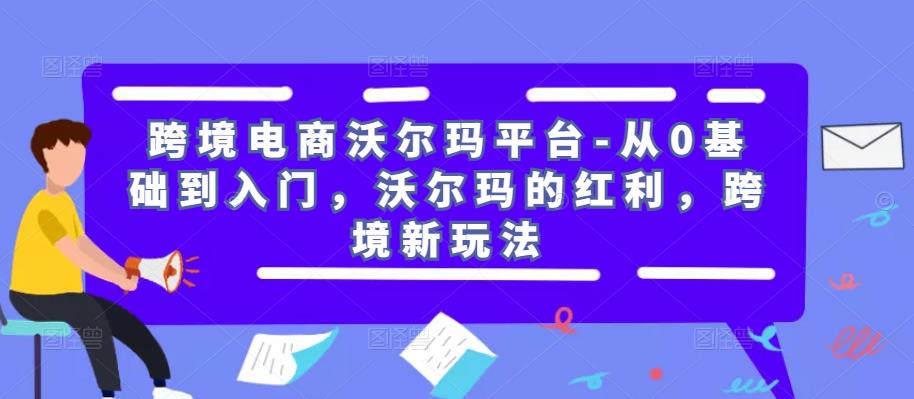 跨境电商沃尔玛平台-从0基础到入门,沃尔玛的红利,跨境新玩法