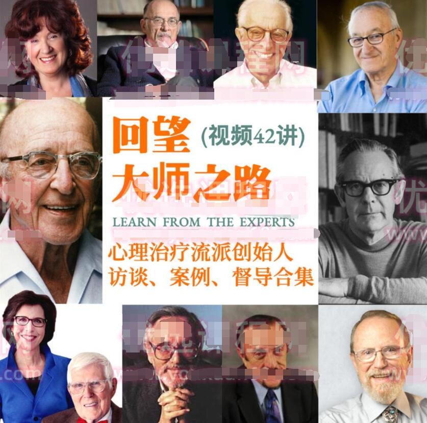回望大师之路：心理治疗流派创始人访谈、案例、督导课程合集（42讲）