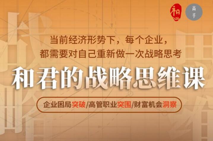 和君商学院战略思维课（第24期）