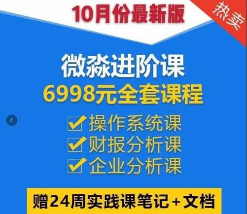 微淼商学院·封贺：财务自由进阶课程+24周实践笔记（原价6988元）