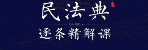 民法典逐条精解专业课程（全套60GB）