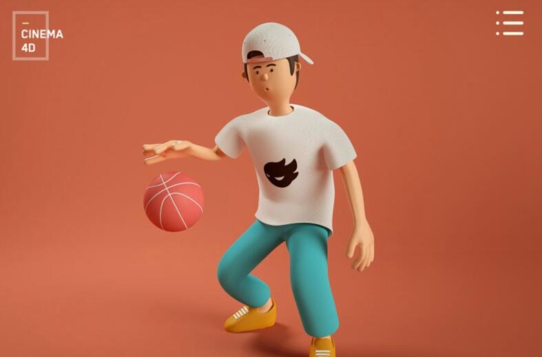 白无常C4D：人物ip角色绑定动画教程(画质高清带工程文件)