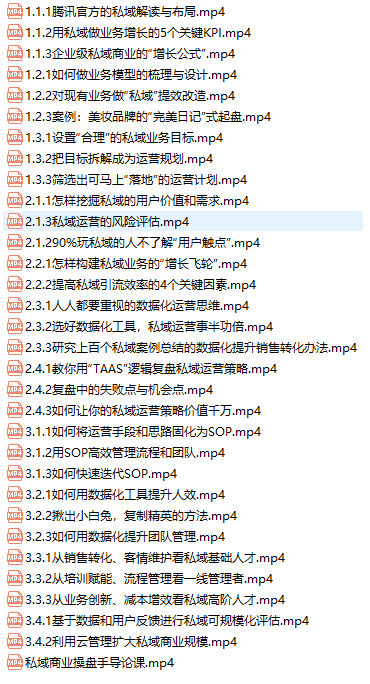 陈维贤私域商业盘操手计划第三期：带你从0到1梳理可落地的私域商业操盘方案