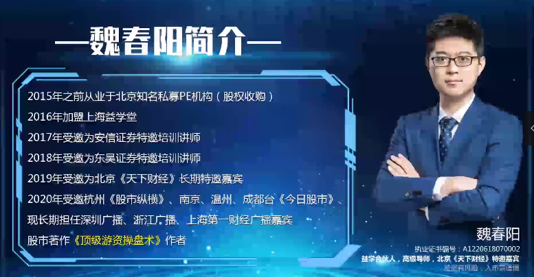 魏春阳·游资罗盘实战高级课+基础课程+解盘+指标(2020-2021)