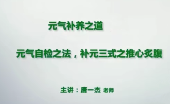 养生修真功法之添油接命与补养之道_元气检查秘法养生视频教程