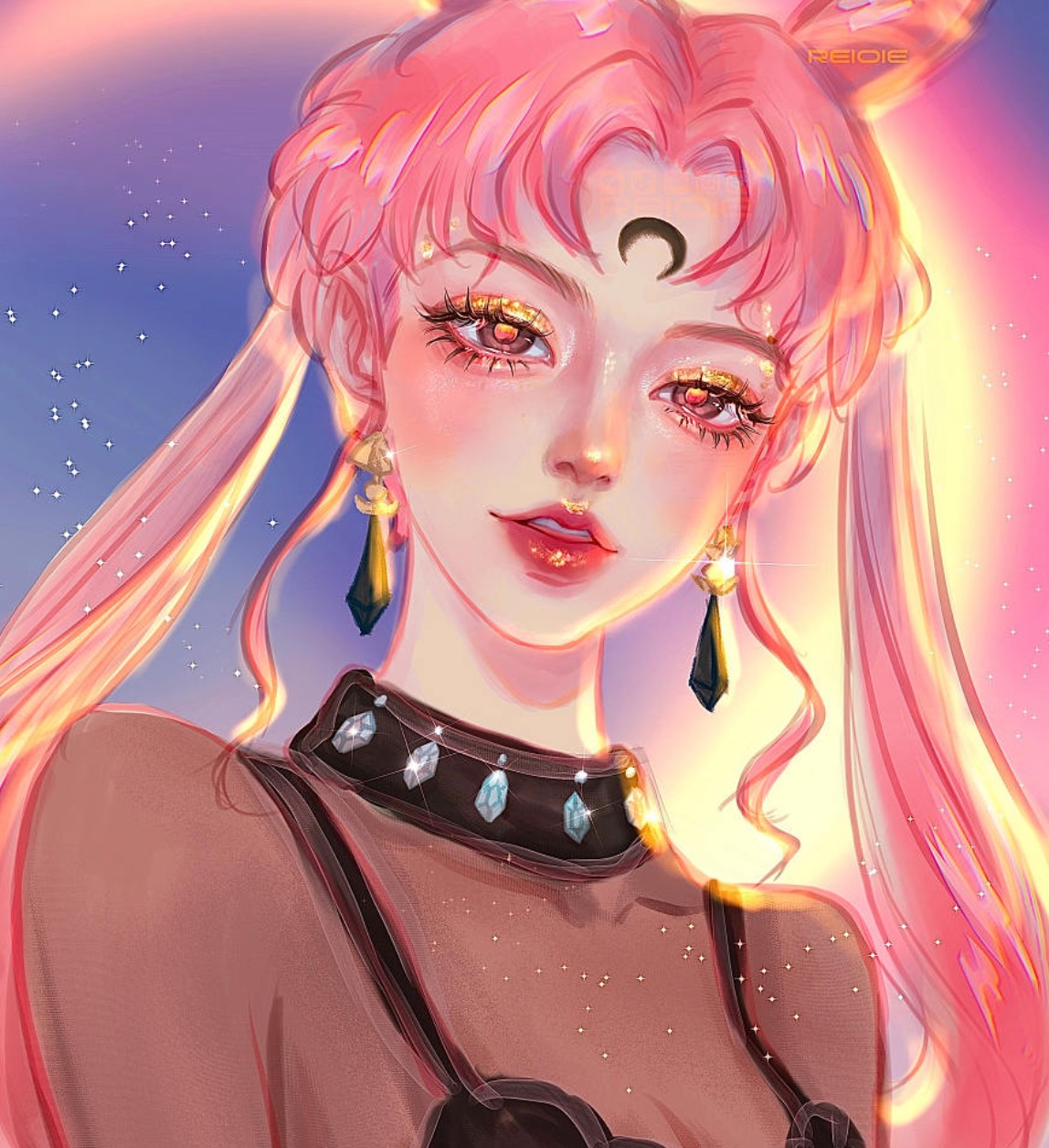霓虹慕斯ipad头像插画课（已完结画质高清有笔刷）