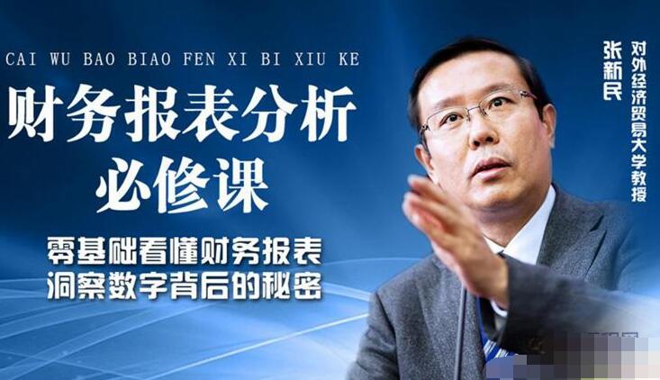 张新民·老板和高管必修财务报表分析课程