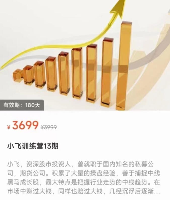 小飞训练营第13期（原价3699元）