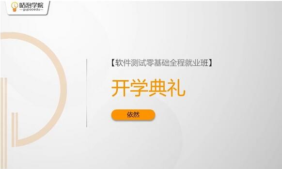 沽泡·P4软件测试零基础入门班（价值7800元）