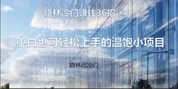 晓林冷门赚钱36招_晓林侃冷门