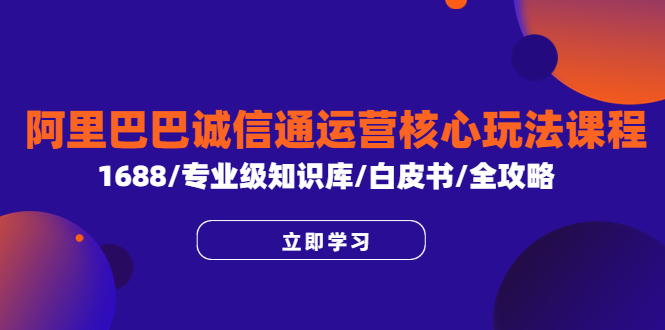 图片[1]-打通阿里巴巴诚信通运营核心玩法，掌握1688店铺全攻略-云上仙人