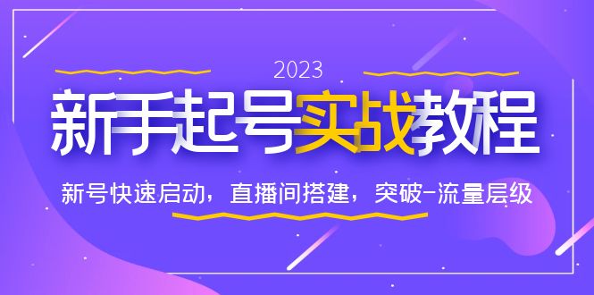 图片[1]-0-1新手起号实战教程：快速启动新号、搭建直播间，突破流量层级-云上仙人