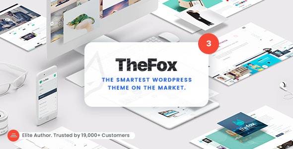 TheFox v3.9.46 - 响应式多用途 WordPress 主题