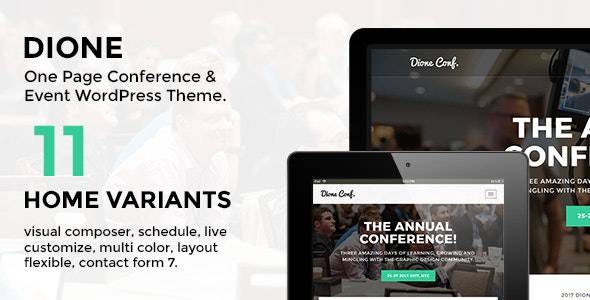 Dione v1.2.4 - 会议和活动 WordPress 主题