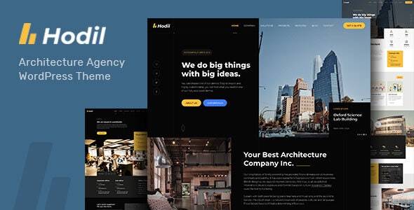 Hodil v1.3.1 -建筑代理WordPress主题