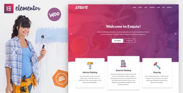Exqute v1.9.1 -绘画公司WordPress主题