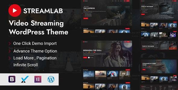 Streamlab v2.0.9 -视频流WordPress主题