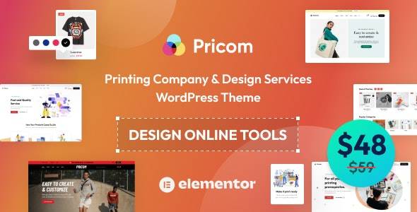 Pricom v1.3.7 - 印刷公司和设计服务 WordPress 主题